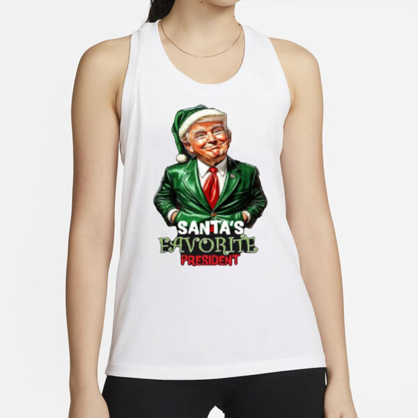 Trump as Santa's Favorite President - Humorous Trump Elf Christmas T-Shirts2