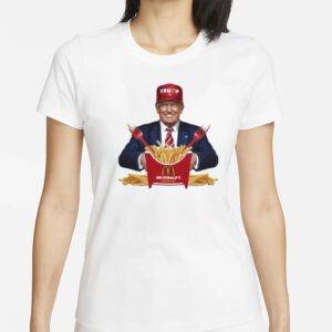 Trump at McDonald’s Mr Donald’s president fries shirt1