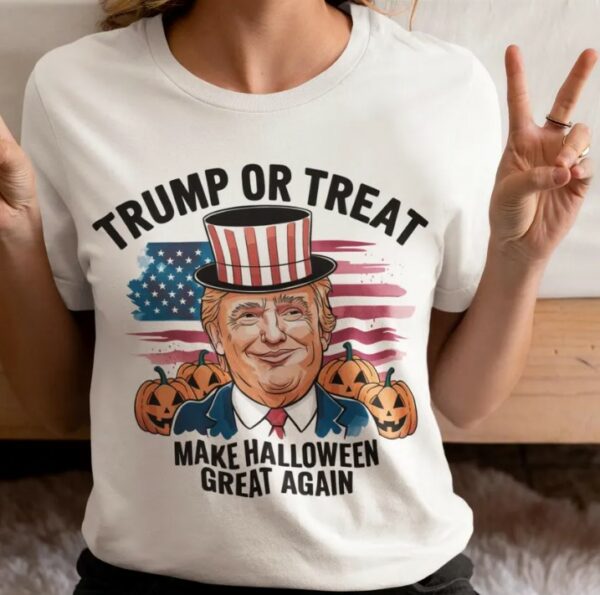 Trump or Treat T-Shirt Make Halloween Great Again Shirt Funny Donald Trump Halloween Tee Patriotic2