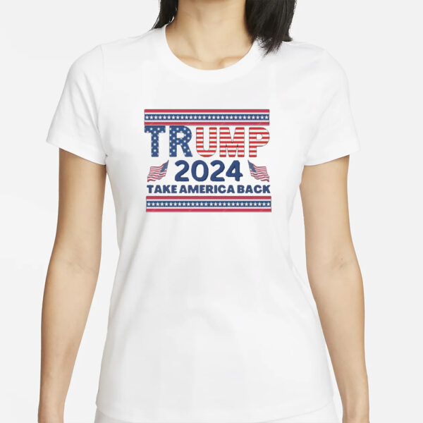 Trump vance shirt, Trump 2024 Take America Back Tee T-shirts1