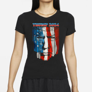 US Flag Face Trump 2024 Vintage Donald Trump 4th of July T-Shirt