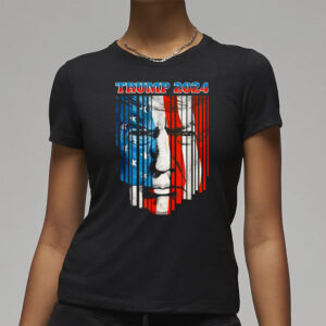 US Flag Face Trump 2024 Vintage Donald Trump 4th of July T-Shirt3