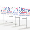 Unite America 2024 Signs, Political Lawn Sign, Trump Vance Yard Sign