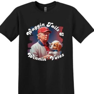 Waggin’ Tails Winnin’ Votes Shirt, Trump 2024 Shirt, Funny Trump Shirt, Trump for President Shirt, Gift for Republican, MAGA 2024