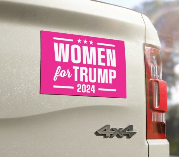 Women For Trump 2024 Car Magnet, Trump 47 Bumper Magnet, Republican 2024 Presidential Election, Bumper Sticker, Car Accessories