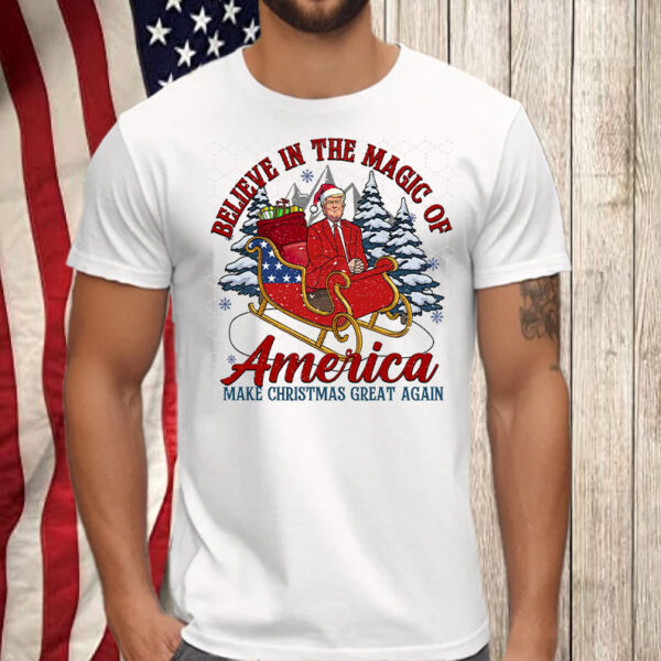 Believe In The Magic Of America Trump Santa ,Trump I'll Be Home for Christmas Shirt, Hoodie, Sweatshirt, Long Sleeve and Tank Top3