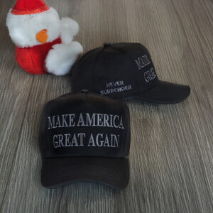 Christmas Trump Dark MAGA Hat Caps