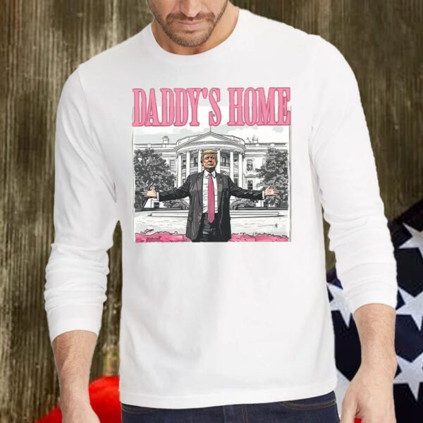 Daddys Home White House Pink Trump 2024, MAGA Supporter Election 2024 Shirt, Hoodie, Sweatshirt, Long Sleeve and Tank Top