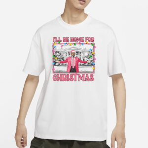 Daddys Home White House Pink Trump Christmas T-shirt