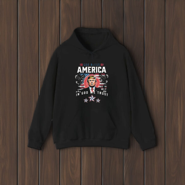 Donald Trump God Bless America In God We Trust 2024 Shirts2