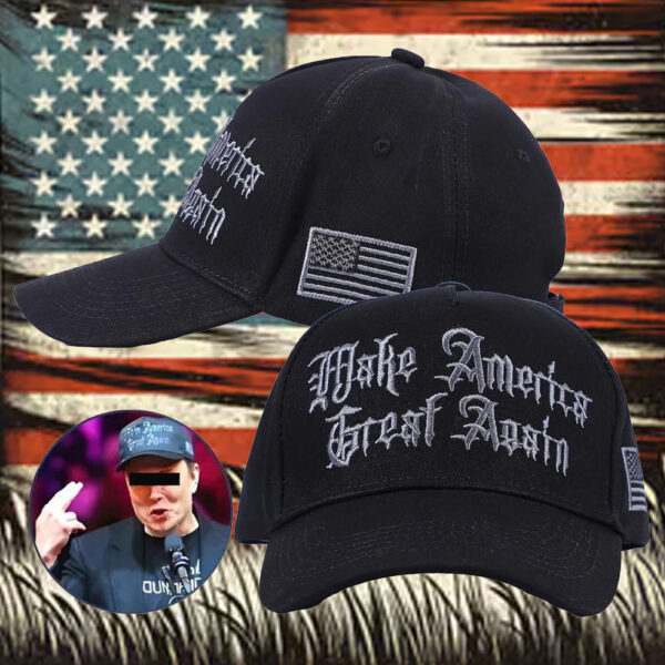 Donald Trump Gothic Dark MAGA Hat Make America Great Again2