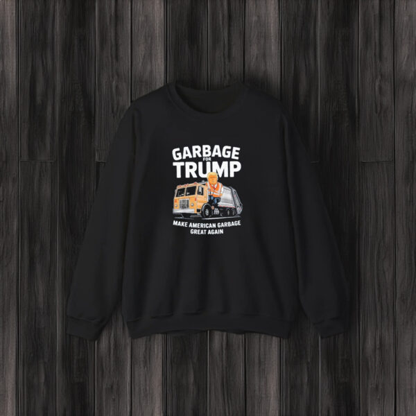 Donald Trump Rides In Garbage Truck 2024 Make American Garbage Great Again Shirts3