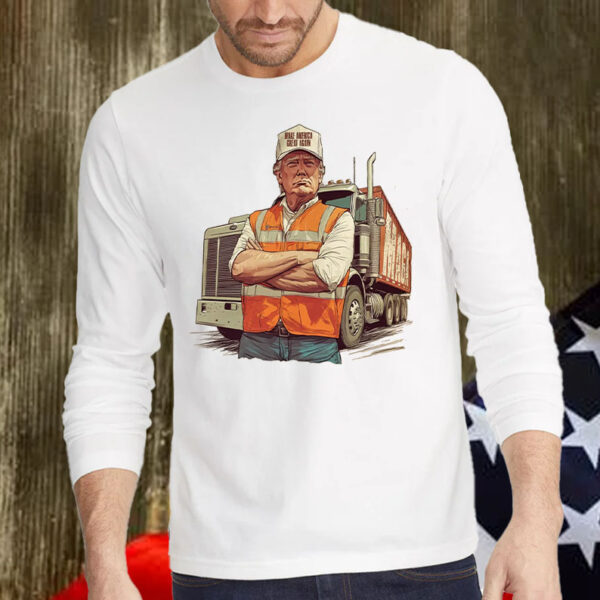 Donald Trump with garbage Truck Shirt, Hoodie, Sweatshirt, Long Sleeve and Tank Top