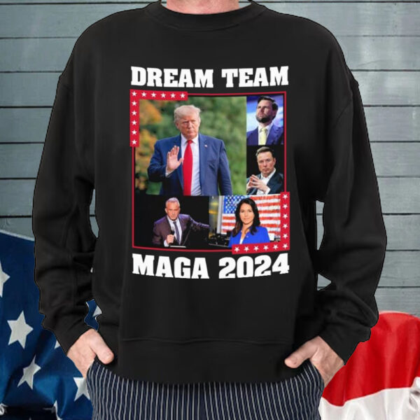 Dream Team Republican Trump Vance RFK Elon Tulsi Gabbard 2024 T-Shirt