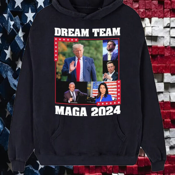 Dream Team Republican Trump Vance RFK Elon Tulsi Gabbard 2024 T-Shirt5