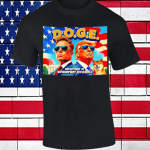 Elon Musk And Donald Trump DOGE Department of Government Efficiency T-Shirt2