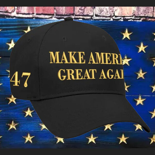 Embroidered Gold MAGA Hat