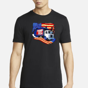 Official Trump 2024 Garbage Truck American flag shirts