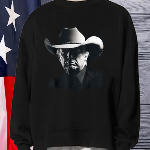 President Trump Head Cowboy USA 2024 Vote Election US MAGA T-Shirt1