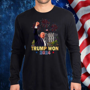 TRUMP won 2024 Shirt, Hoodie, Sweatshirt, Long Sleeve and Tank Top