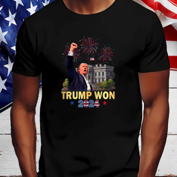 TRUMP won 2024 Shirt, Hoodie, Sweatshirt, Long Sleeve and Tank Top2