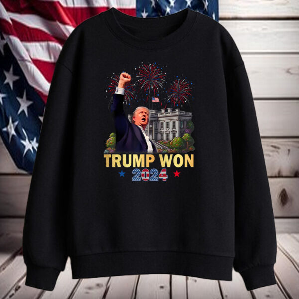 TRUMP won 2024 Shirt, Hoodie, Sweatshirt, Long Sleeve and Tank Top65