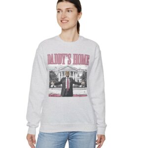 Trump 2024 Daddys Home White House Crewneck Sweatshirt US Pro