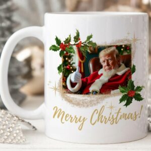 Trump Christmas Mug, Santa Claus Trump Mugs