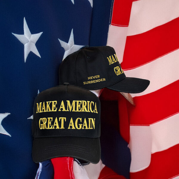 Trump Gold Dark MAGA 47 Hat US