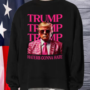 Trump Haters Gonna Hate, Funny Trump Pink 2024 T-Shirt1