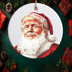 Trump Santa MAGA Santa Ornament1