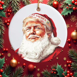 Trump Santa MAGA Santa Ornament5