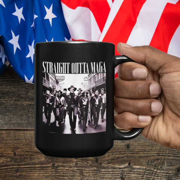 Trump Vance Elon Dream Team Straight Outta Maga Mug