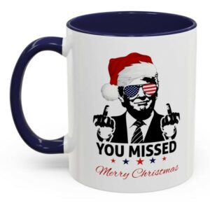 Trump mug, you mised merry christmas mug3