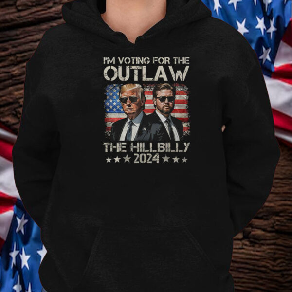 Trump I’m Voting For The Outlaw And The Hillbilly 2024 Vintage T-Shirt